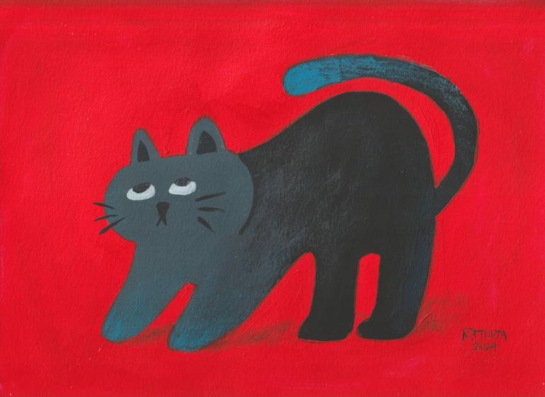 Print of Contemporary Cats Paintings by Robert Filiuta