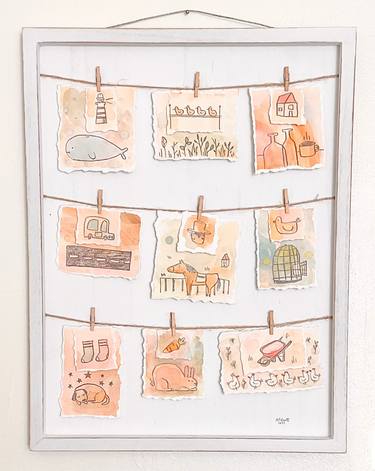 Original Conceptual Cartoon Mixed Media by Robert Filiuta