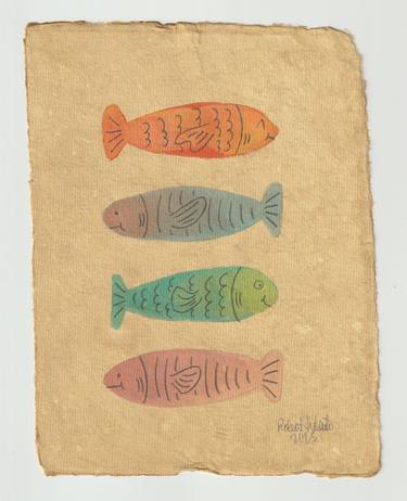 Original Contemporary Cartoon Painting by Robert Filiuta