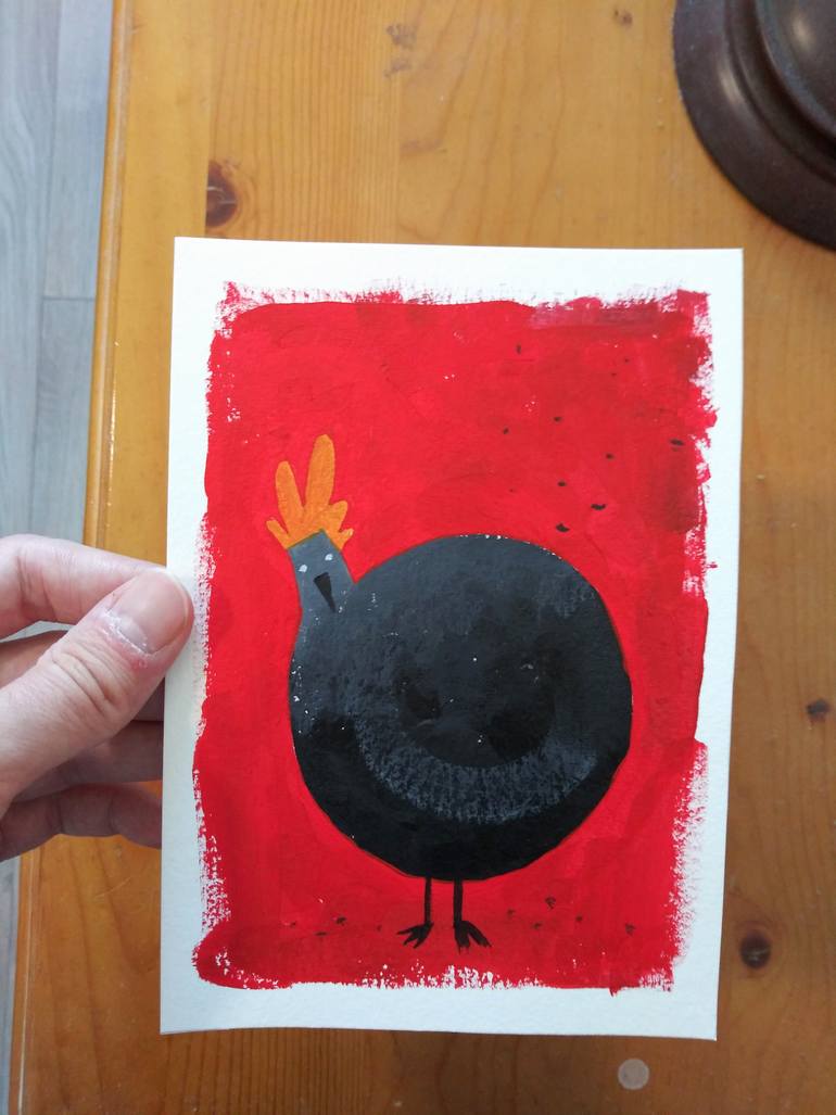 Original Illustration Animal Painting by Robert Filiuta