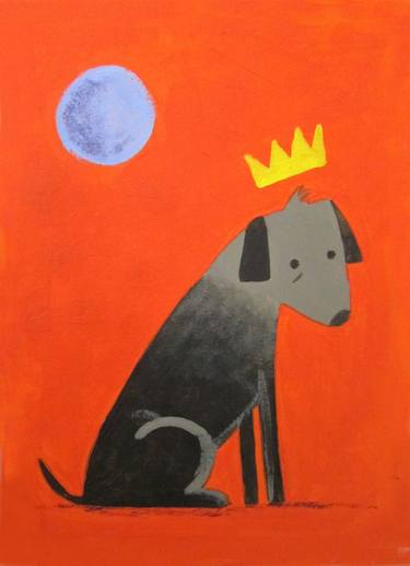 Original Fine Art Dogs Paintings by Robert Filiuta