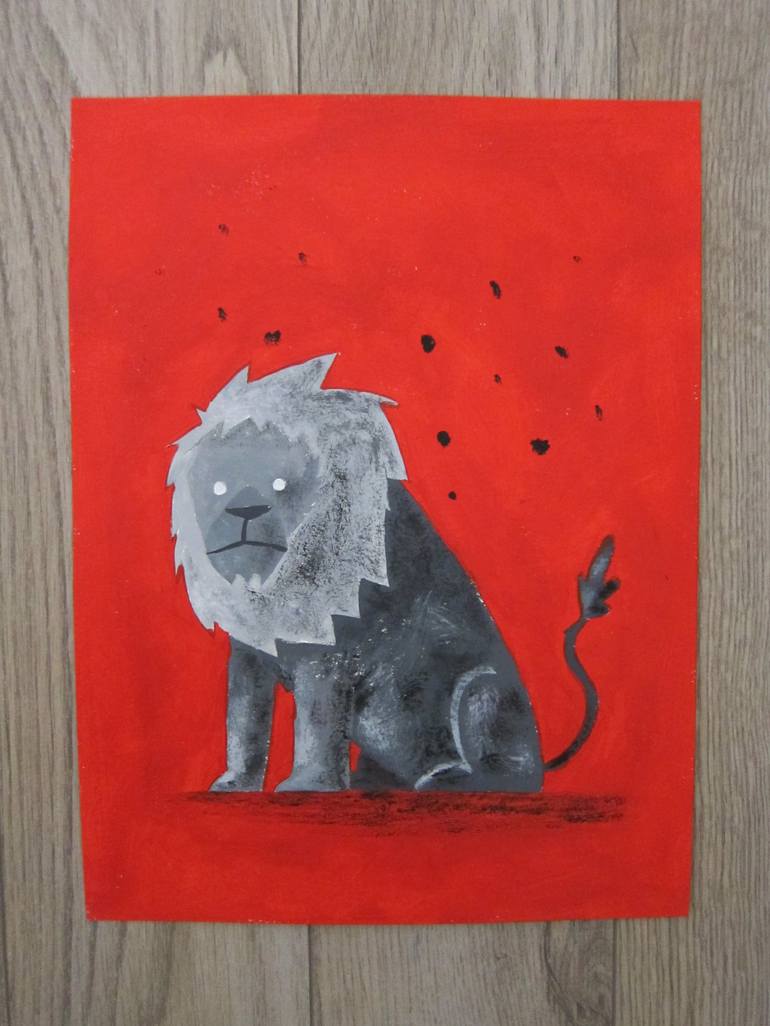 Original Fine Art Animal Painting by Robert Filiuta