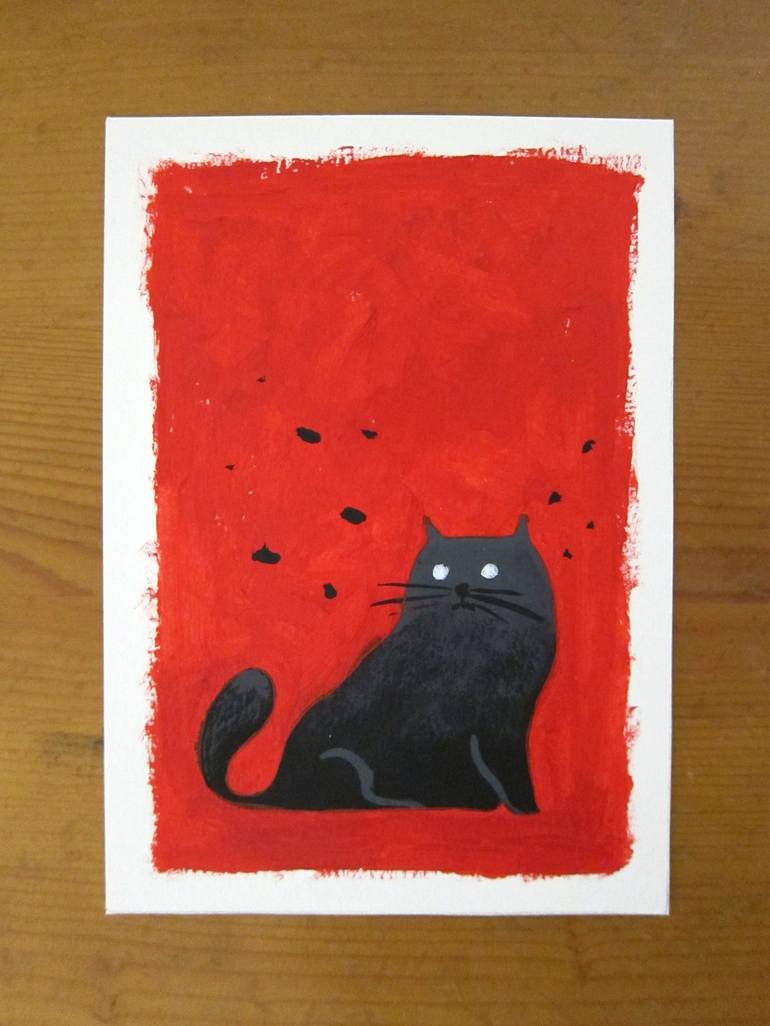 Print of Fine Art Cats Paintings by Robert Filiuta