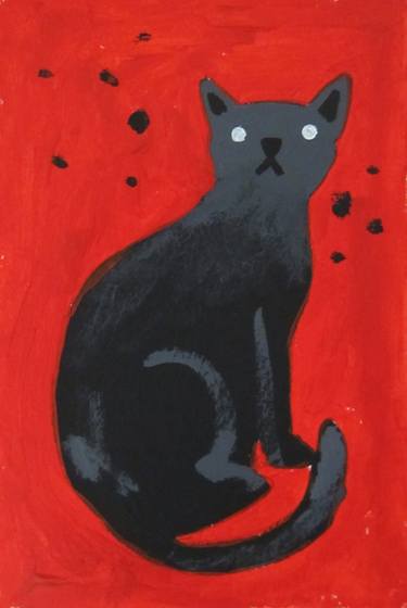 Print of Cats Paintings by Robert Filiuta
