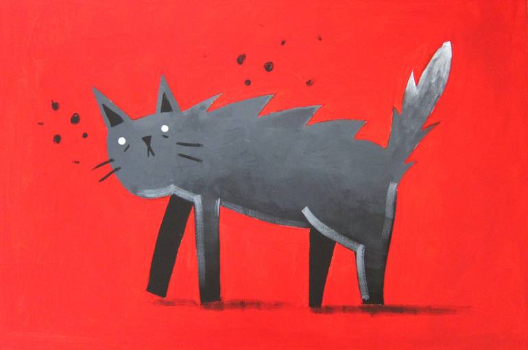 Print of Fine Art Cats Paintings by Robert Filiuta