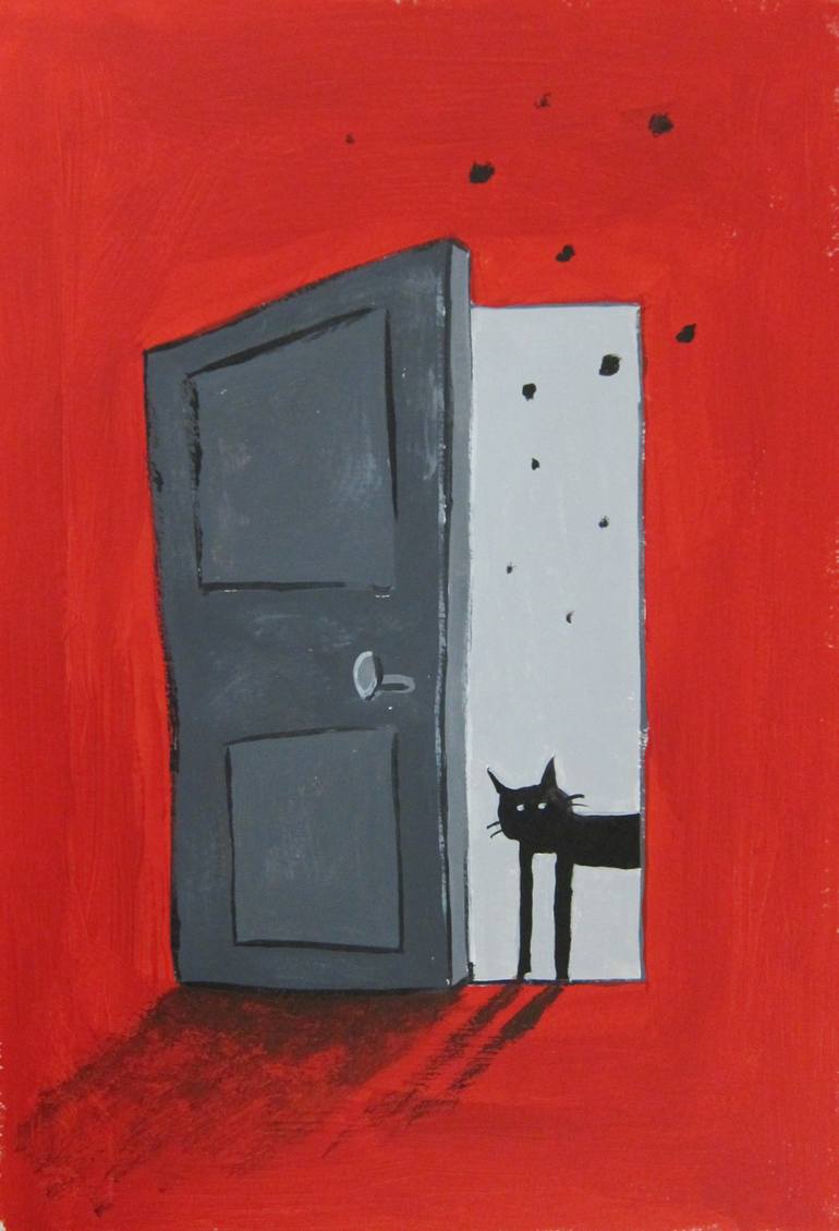 Print of Fine Art Cats Paintings by Robert Filiuta