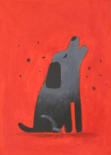 Original Fine Art Dogs Paintings by Robert Filiuta