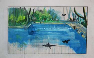 Print of Water Paintings by Jaap Kamsma