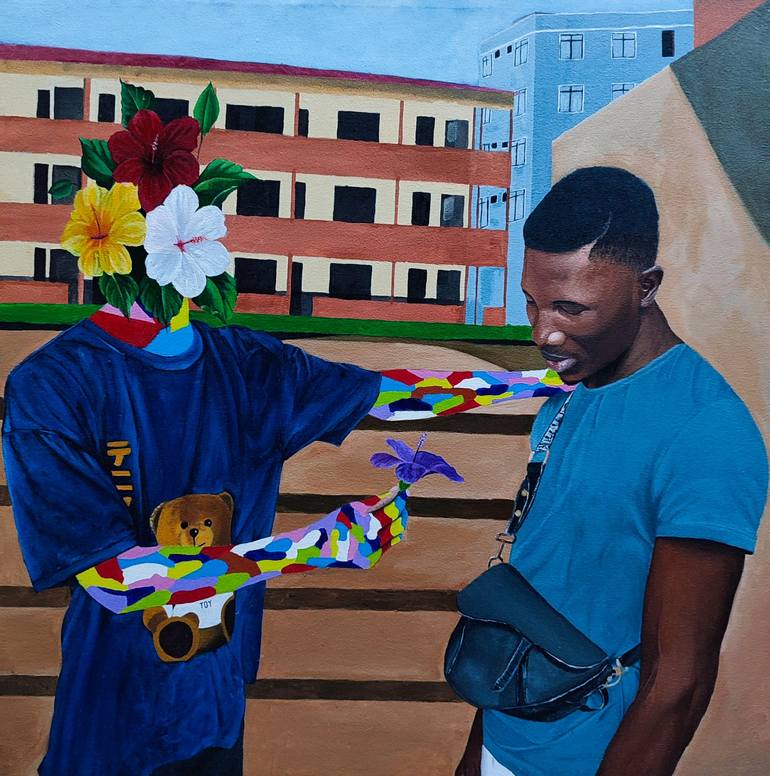 Original Abstract Men Paintings by Oluwadamilare Madoti