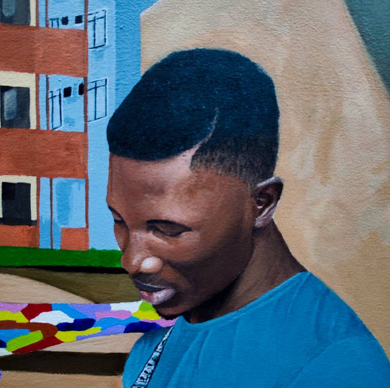 Original Abstract Men Painting by Oluwadamilare Madoti