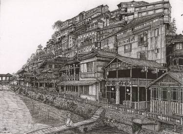 Print of Places Drawings by Mehbubul Shorove