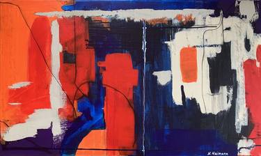 Original Abstract Expressionism Abstract Paintings by Nina Heimann