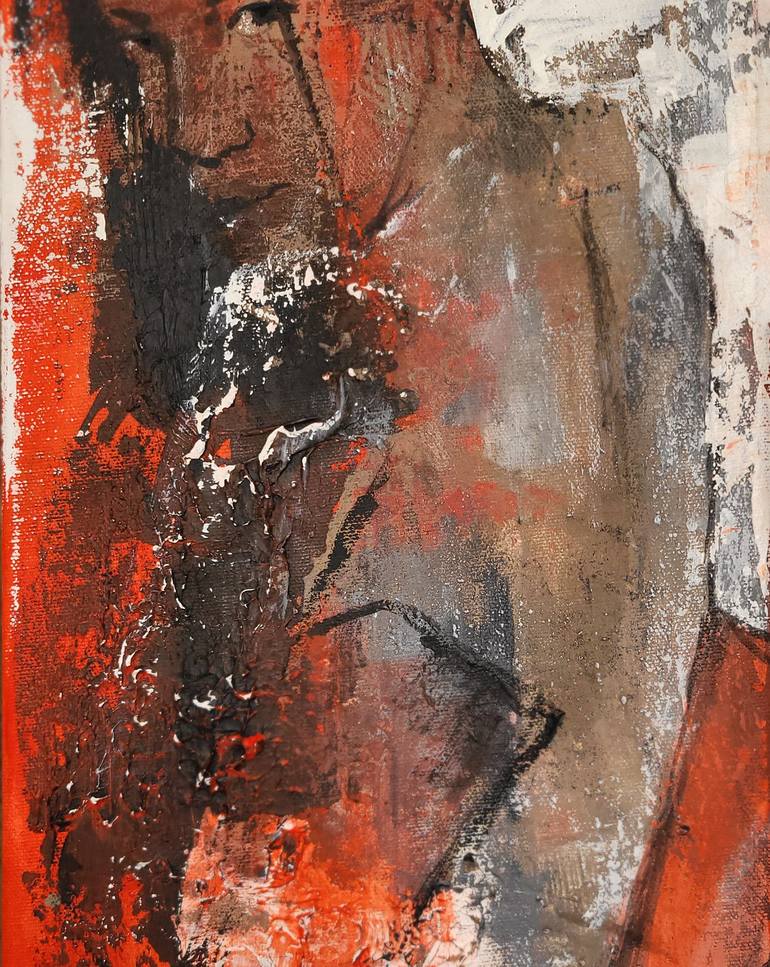 Original Abstract Expressionism Erotic Painting by Artem Usá