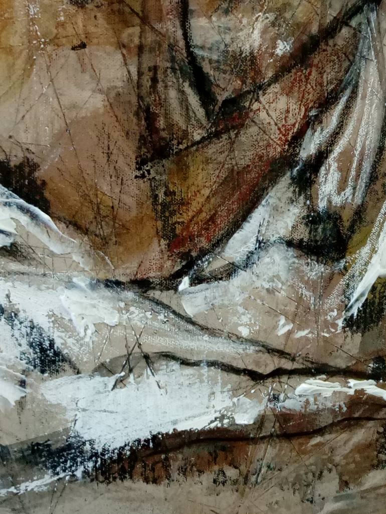 Original Abstract Expressionism Nude Painting by Artem Usá