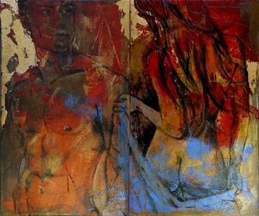 Original Abstract Expressionism Erotic Paintings by Artem Usá