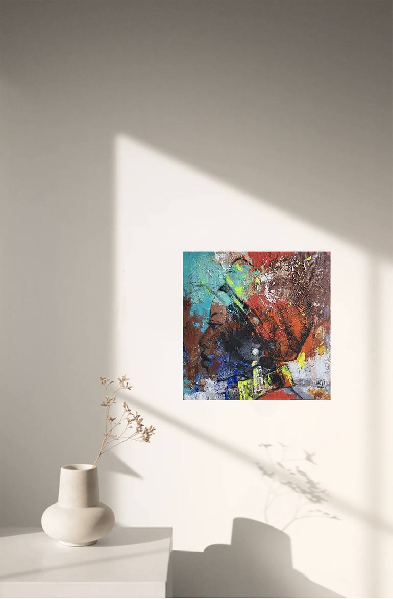 Original Abstract Expressionism Women Painting by Artem Usá