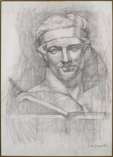 Study for the Athlete with the diadem.Drawing.(For lovers of Ancient Classical Art). thumb