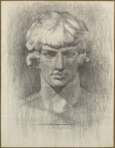 Study for Antinous of Delphi.Drawing.(For lovers of Ancient Classical Art). thumb