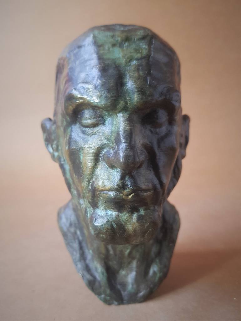 Original Art Deco Men Sculpture by Jorge Bianchi