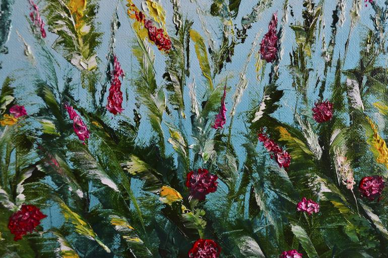 Original Conceptual Floral Painting by Alena Goncharova Gindylla