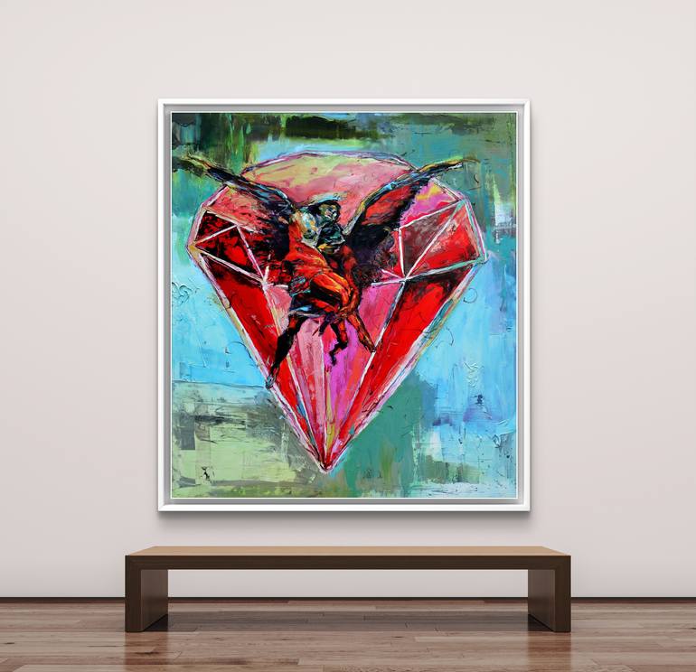Original Contemporary Fantasy Painting by Frank David  Valdes Hernandez 