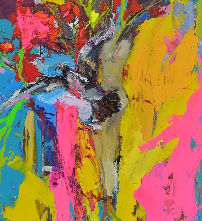 Print of Abstract Animal Paintings by Frank David Valdes Hernandez