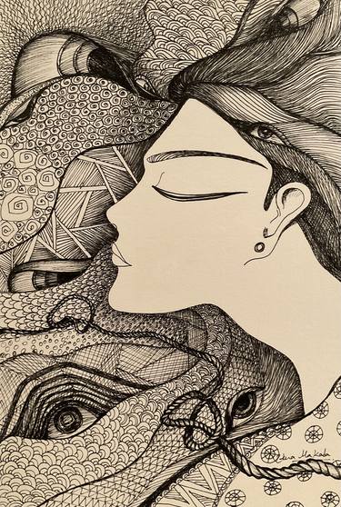 Original Women Drawings by Uma Makala