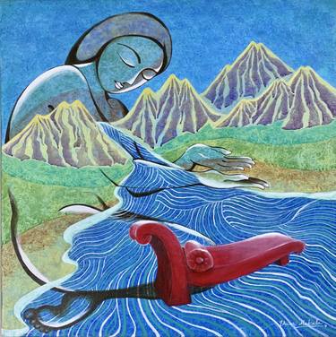 Original Conceptual Nature Painting by Uma Makala
