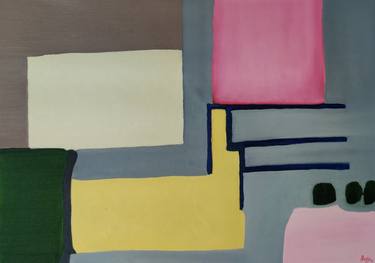 Original Abstract Expressionism Abstract Painting by Rajkumar Singh
