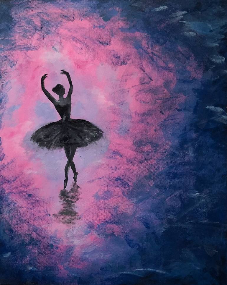 The ballerina's light Painting by Yokeqi Tan | Saatchi Art