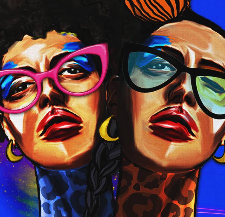 Original Abstract People Digital by Kristina Kale