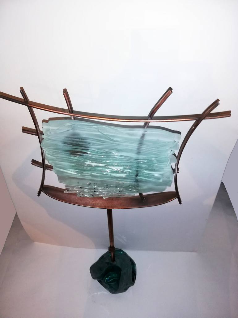 Original Abstract Expressionism Abstract Sculpture by Nicu Dumitrescu