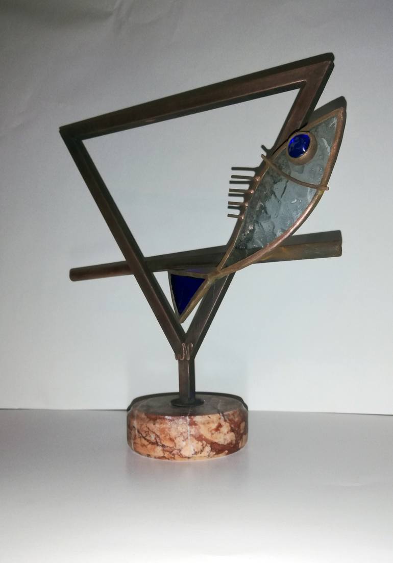 Original Abstract Water Sculpture by Nicu Dumitrescu