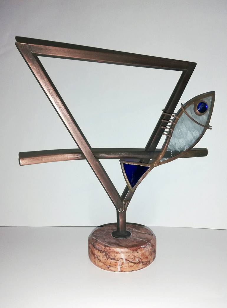 Original Abstract Water Sculpture by Nicu Dumitrescu