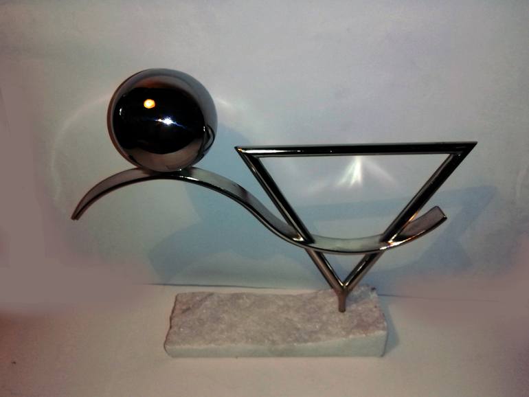 Original Conceptual Abstract Sculpture by Nicu Dumitrescu