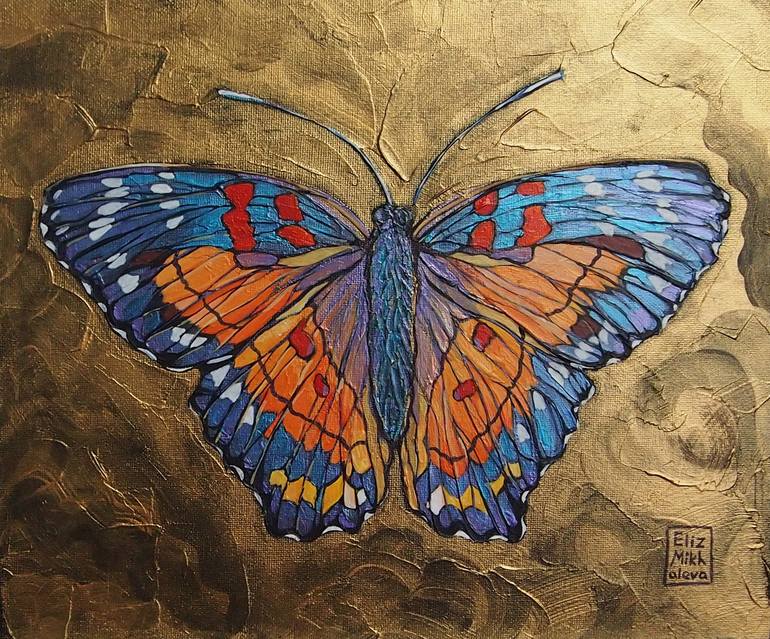 Beatrice Butterfly Painting by Eliz Mikhaleva | Saatchi Art