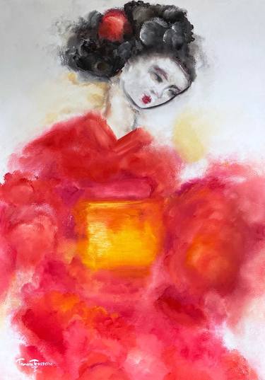 Original Abstract Expressionism Women Paintings by Tamara Trusseau