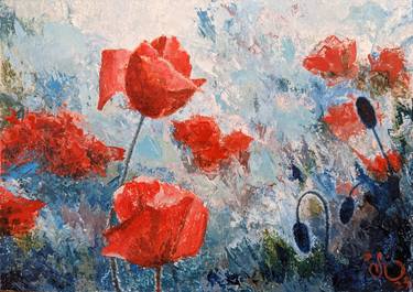 Original Impressionism Floral Paintings by Yulia Zuk