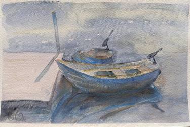 Original Boat Paintings by Yulia Zuk