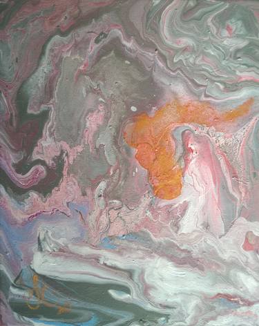 Original Color Field Painting Abstract Painting by Yulia Zuk