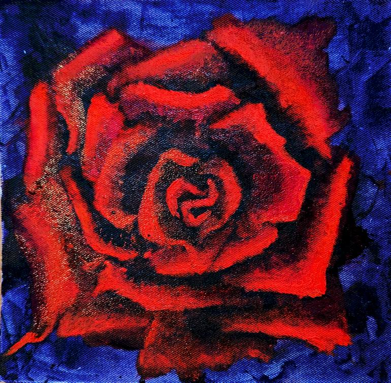 Original Abstract Botanic Painting by Yulia Zuk