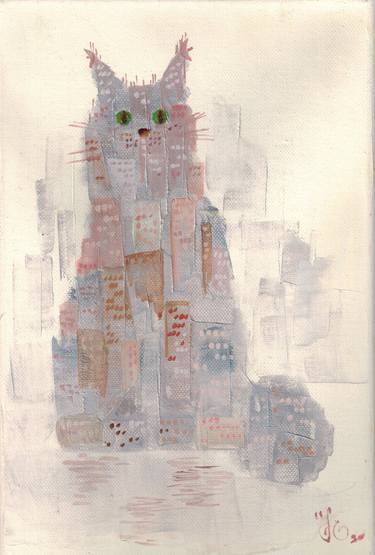 Original Conceptual Cats Paintings by Yulia Zuk