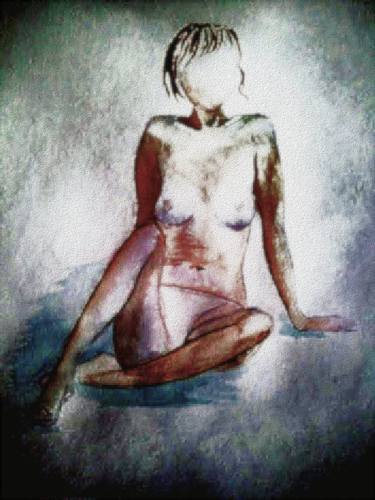 Original Figurative Nude Printmaking by Yulia Zuk