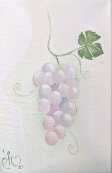 Autoportrait with grapes thumb
