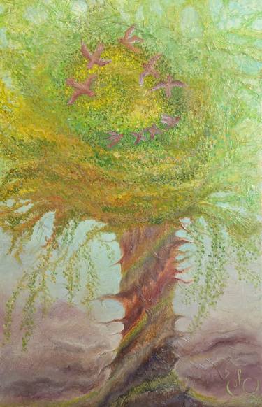 Print of Tree Paintings by Yulia Zuk