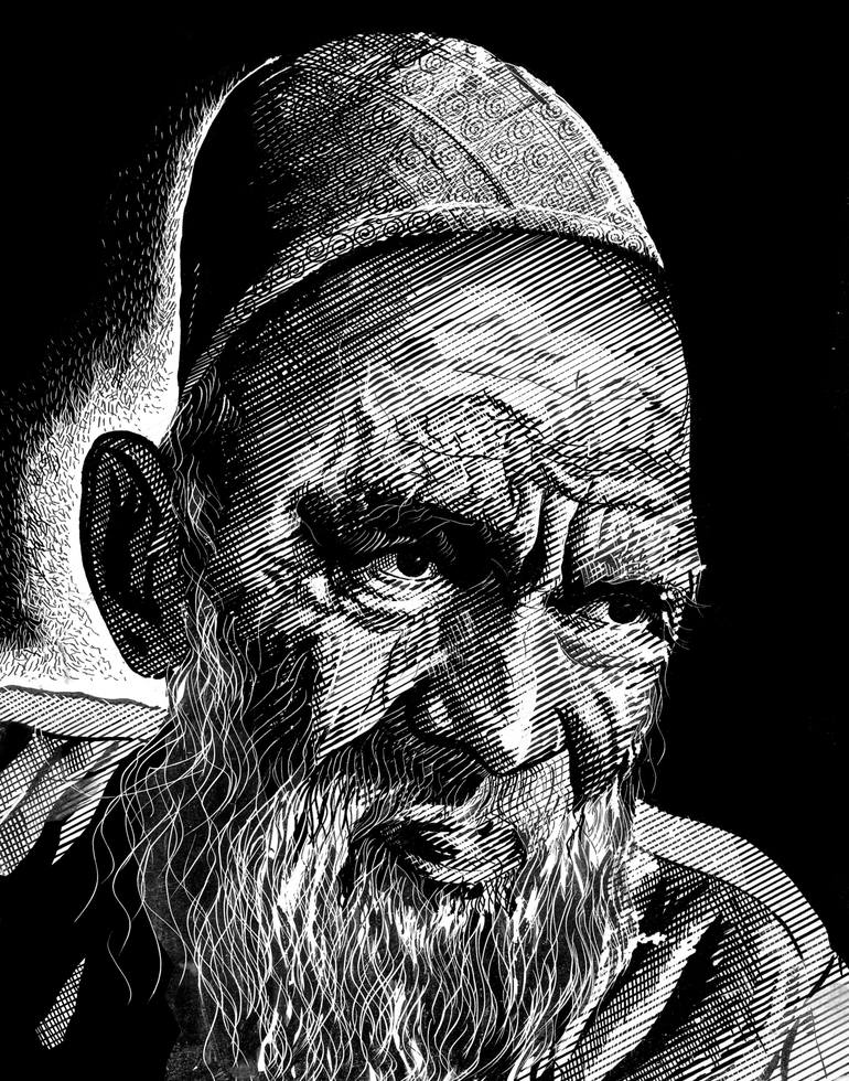 Print of Figurative Portrait Drawing by Hemant Abhyankar