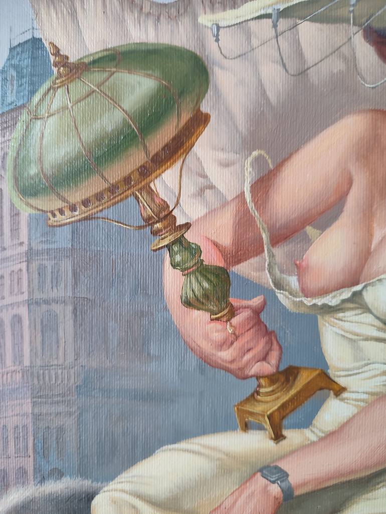 Original Surrealism Fantasy Painting by Valerii Kaplia