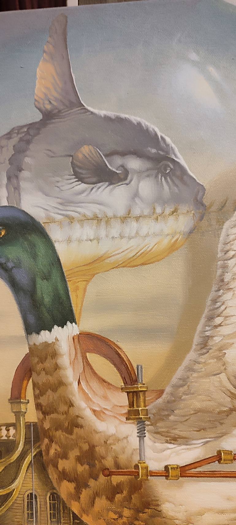 Original Surrealism Fantasy Painting by Valerii Kaplia