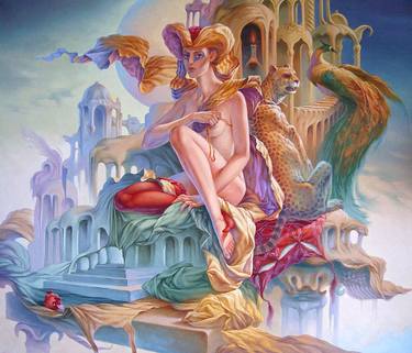 Original Surrealism Women Paintings by Valerii Kaplia