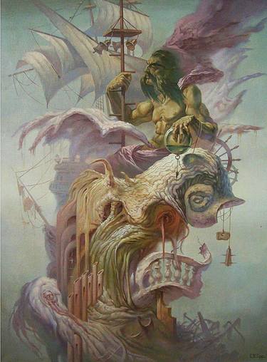 Original Surrealism Fantasy Paintings by Valerii Kaplia